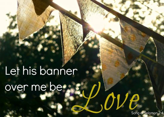 Banner over me is LOVE