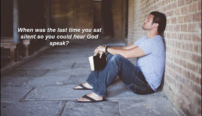 sit silently before the Lord