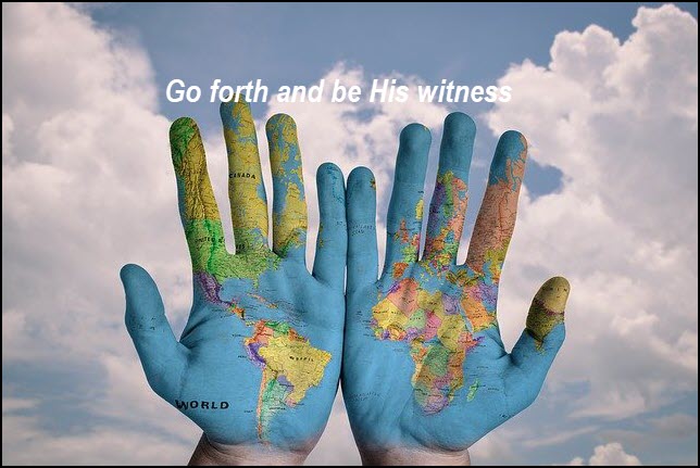 Be the hand that witnesses about Jesus