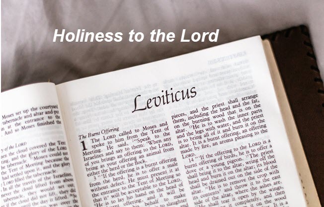 “Holiness to the Lord”