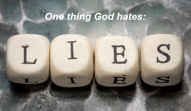 God hates lying