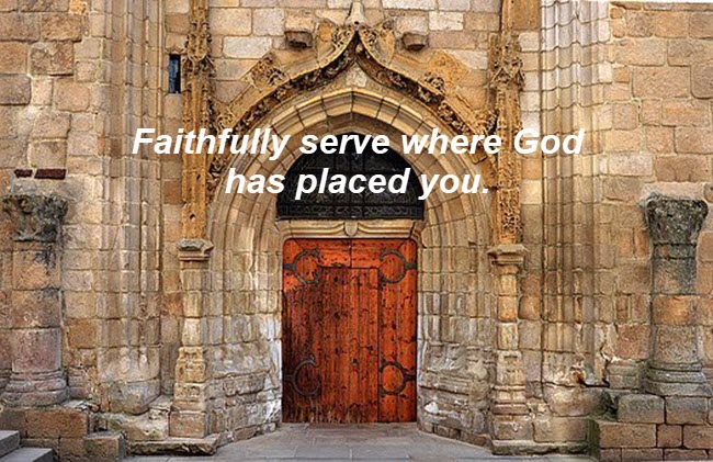 Faithfully serve
