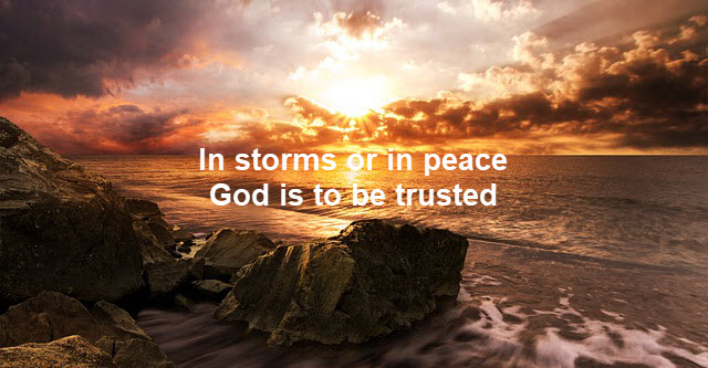 God can be trusted