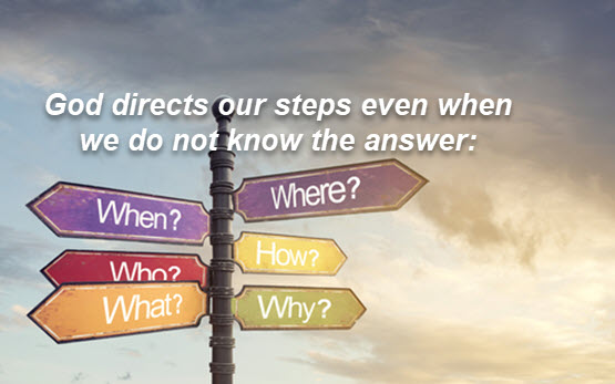 God directs our steps