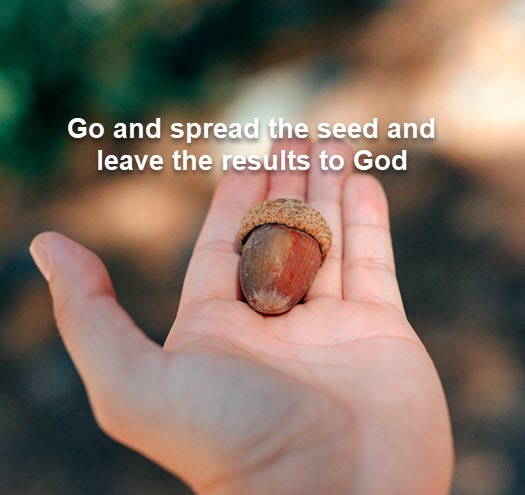 Sow the seed and leave the results to God