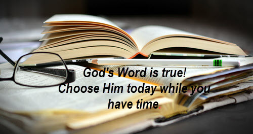Choose God today
