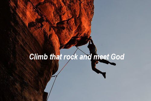 Climb that rock