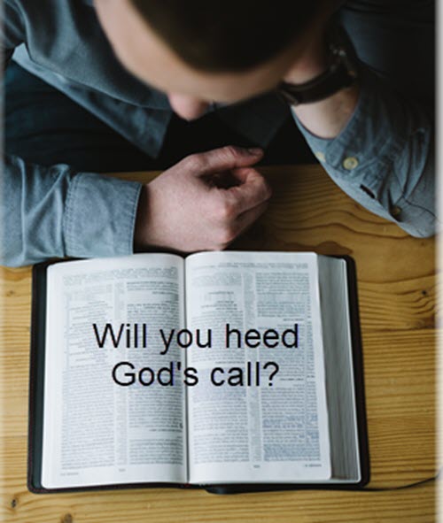 God calls ...will we go
