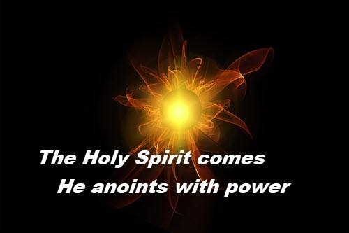 The coming of the Holy Spirit