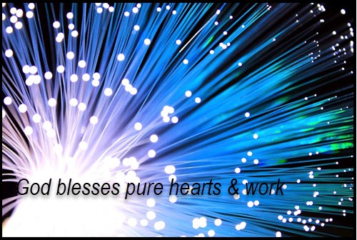 God blesses pure hearts and work