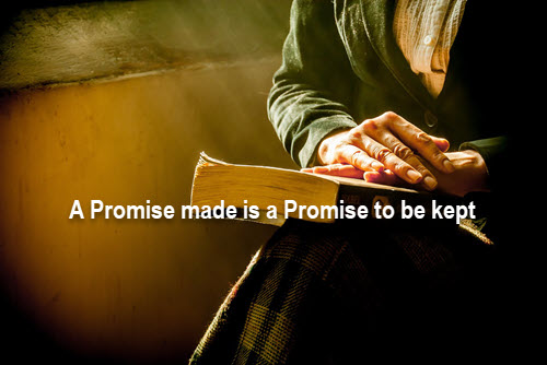Promises are to be kept